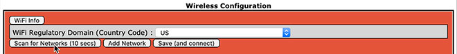 WiFi configuration