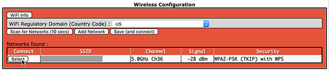 WiFi configuration 2